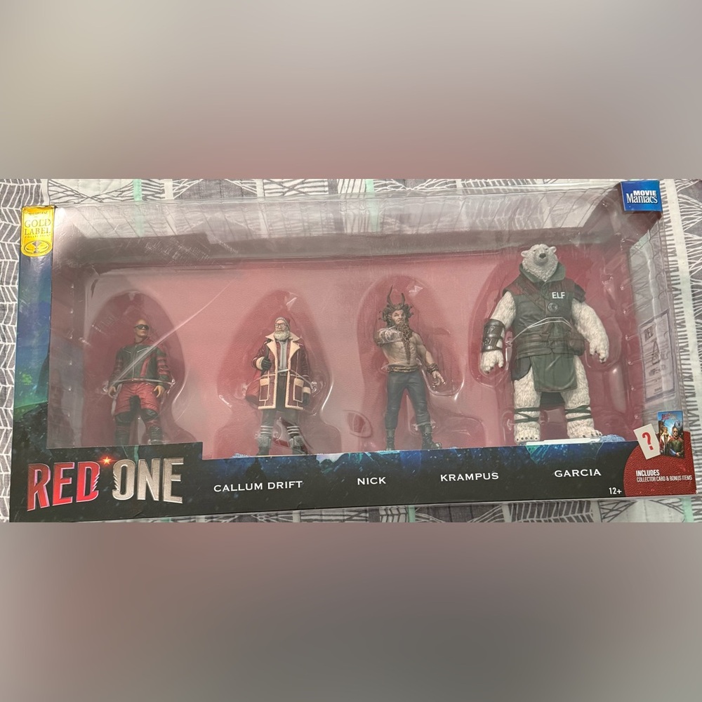 Red One Movie Maniacs Multipack Action Figure Set Gold Label by MacFarlane Toys